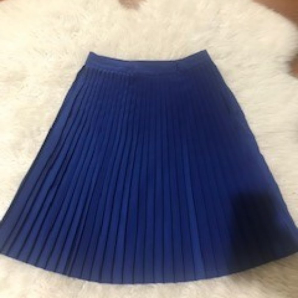 American Apparel Royal Blue Pleated Skirt